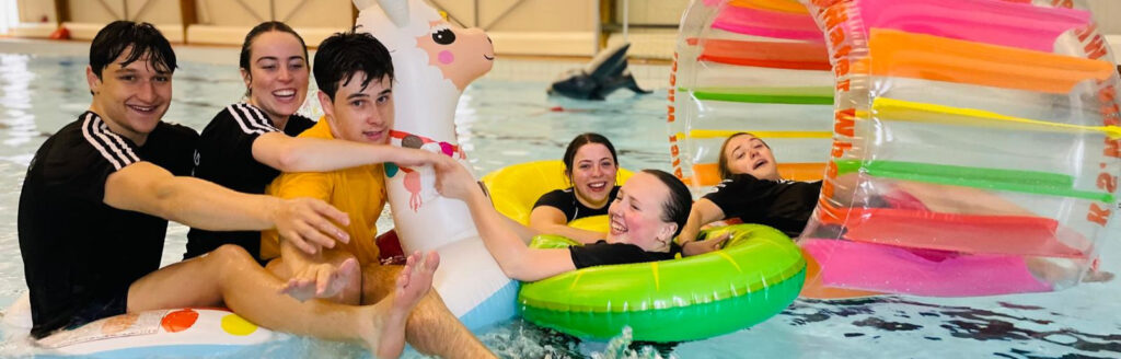 Pool Party picture for September swimming lessons
